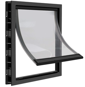 lot 483 image: CEESC Dog Door with Soft Transparent Magnetic Flap and Snap-in Closing Panel