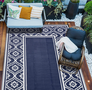 lot 496 image: RV Outdoor Rug Waterproof Mat Outdoor Rugs