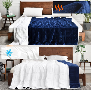 lot 559 image: OMYSTYLE Weighted Blanket Blue