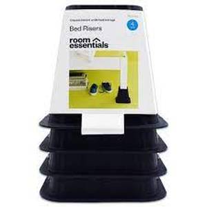 4pk Bed Risers Espresso - Room Essentials
