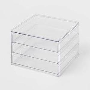 All Purpose 3 Drawer Storage Clear - Brightroom