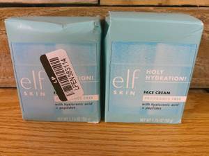 Set of 2 e.l.f. Holy Hydration Face Cream Fragrance Free - 1.8oz