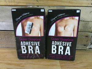 Set of 2 Fashion Forms Womens Amazing Adhesive Strapless Backless Bra-C cup - Beige-Distressed Packaging