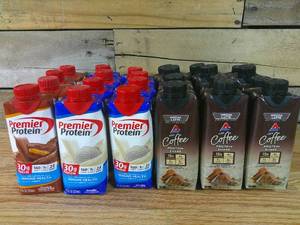 Lot of 24 Loose Protein Drinks-Chocolate-Vanilla-Mocha