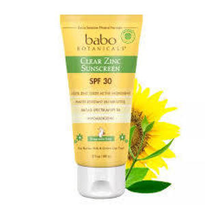 Set of 3 Babo Botanicals Zinc Sunscreen SPF 30 Frag 3 Oz
