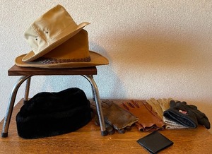 Mens Accessories lot and small stool