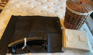 Laundry Cart, Shoe Cubby and Hamper