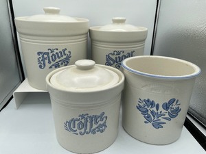 Pfaltzgraff Yorktowne Canisters Lot of 4