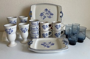 Pfaltzgraff Yorktowne Tumblers, Ramekins, Coffee Mugs Lot of 19 pieces