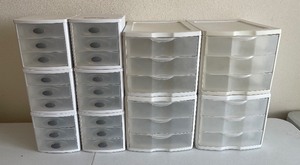 10 Sterilite Plastic Storage Organizers Tubs