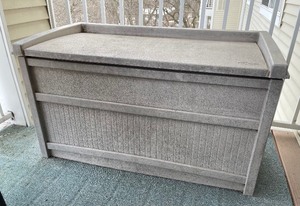Suncast Hard Plastic DeckPatio Storage Trunk
