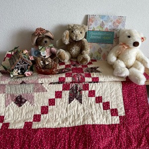 Quilt and Teddy Bear Lot (Ty and Boyds Bears)