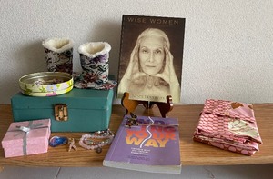 Large Self Care Lot and Hope Lot- Rice packs, eye pillows and handmade pillow cases pink hope cancer items