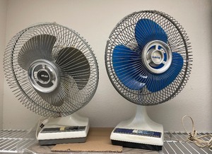 Two Tabletop fans
