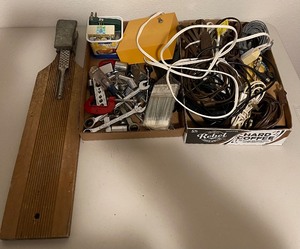 Fish scaler, mics tool and extension cord lot