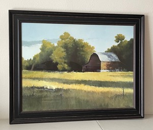 Oversized Artwork Beautiful Pasture Scene by Daniel Marty South Pasture