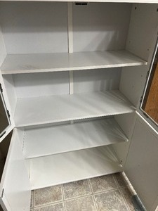 White Cabinet with glass doors