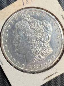 lot 08 image: 1878-S US MORGAN SILVER DOLLAR