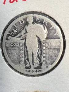 lot 09 image: 1925 US STANDING LIBERTY QUARTER