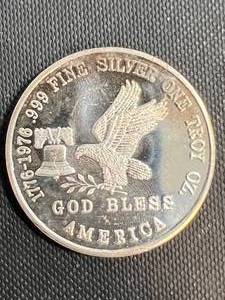 lot 16 image: 1 TROY OZ .999 FINE SILVER TRI STATE REFINING ROUND