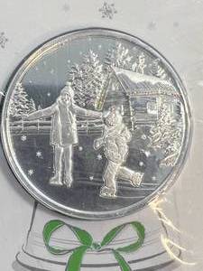 lot 20 image: 1 TROY OZ .999 FINE SILVER TD AMERITRADE ROUND SEALED