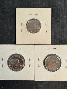lot 21 image: 3 US JEFFERSON NICKELS 1954-S 1960 PROOF 1964 PROOF