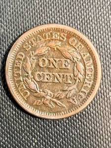 lot 32 image: 1846 US BRAIDED HAIR LARGE CENT