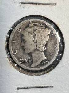 lot 33 image: 1926 US MERCURY DIME