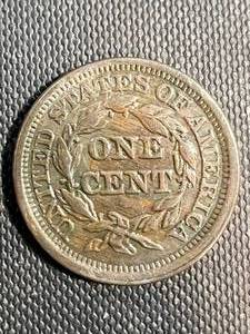 lot 47 image: 1844 US BRAIDED HAIR LARGE CENT