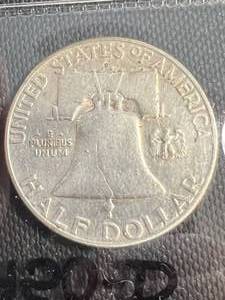 lot 87 image: 1950-D US FRANKLIN HALF DOLLAR