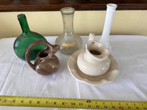lot 70 image: Variety of Vintage Vases and Pitchers