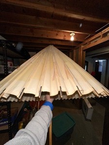 lot 157 image: Vintage Rice Umbrella