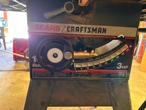 lot 172 image: Sears Craftsman 3HP Table Saw and Extra Blades
