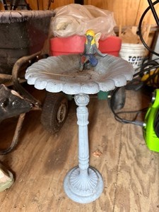 lot 252 image: Decorative Fairy Bird Bath