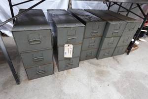 lot 34 image: 5 Sections of Metal Drawers