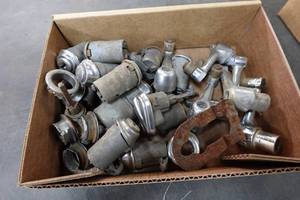 lot 399 image: Lock Cylinders and Windshield Crank Knobs for 1940-46 Chevrolet Truck
