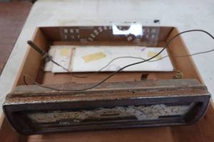 lot 236 image: Gauge Cluster for 1940-46 GMC Truck - Extra Glass Panels