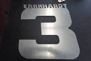 lot 199 image: Cut Metal Dale Earnhardt Sign