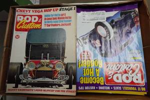 lot 244 image: Box of Rod & Custom Magazines
