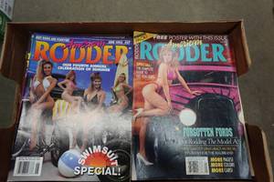 lot 246 image: Box of American Rodder Magazines