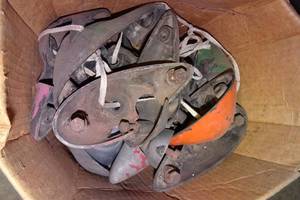 lot 441 image: Headlight Stands for 1939-40 Chevrolet Truck