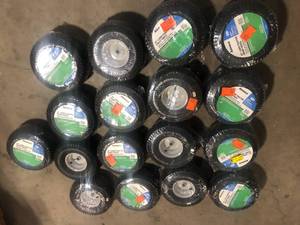 Lot of  Arnold 20 in. x 8 in. Rear Tractor Wheel for John Deere, Ariens, Husquvarna and Poulan Pro Lawn and Garden Tractors Customer Returns See Pictures
