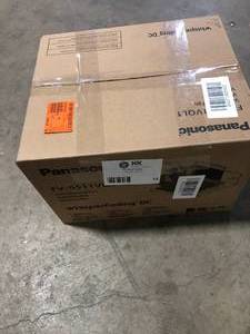 Panasonic WhisperCeiling DC fan with LED lights, Pick-A-Flow Speed Selector 50, 80 or 110 CFM and Flex-Z Fast install bracket.