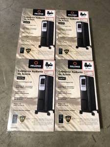 Lot of Pelonis 1,500-Watt Digital Electric Oil-Filled Radiant Portable Space Heater