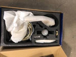 7-spray 4.72 in. Dual Shower Head and Handheld Shower Head Wall Mount 1.8GPM in Brushed Gold (with Valve) Customer Returns See Pictures