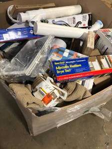 Gaylord with Assorted Plumbing Units Miscellaneous stuff and more various models and conditions See Pics