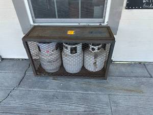 Propane Storage Cage 41x15x24 tanks included