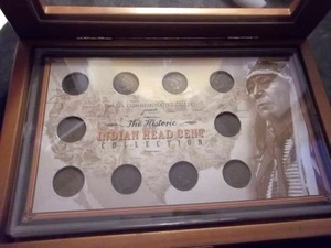 1 Collector Set Of Indianhead Cents