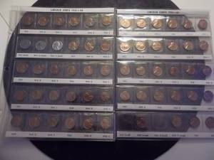 Short Set Of Lincoln Cents 1941-1961 Higher Grades