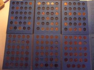 2-Volume Set Of Lincoln Cents Partial 1909-1974